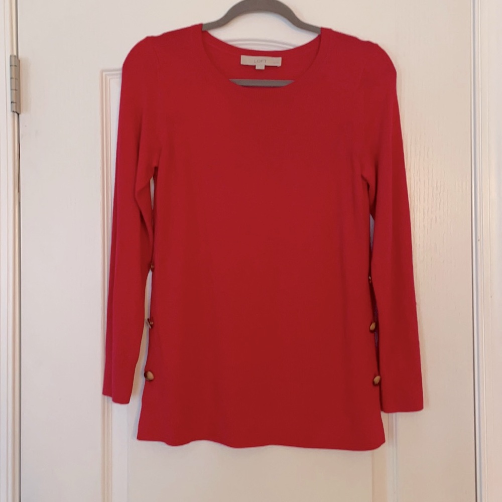 Loft red sweater